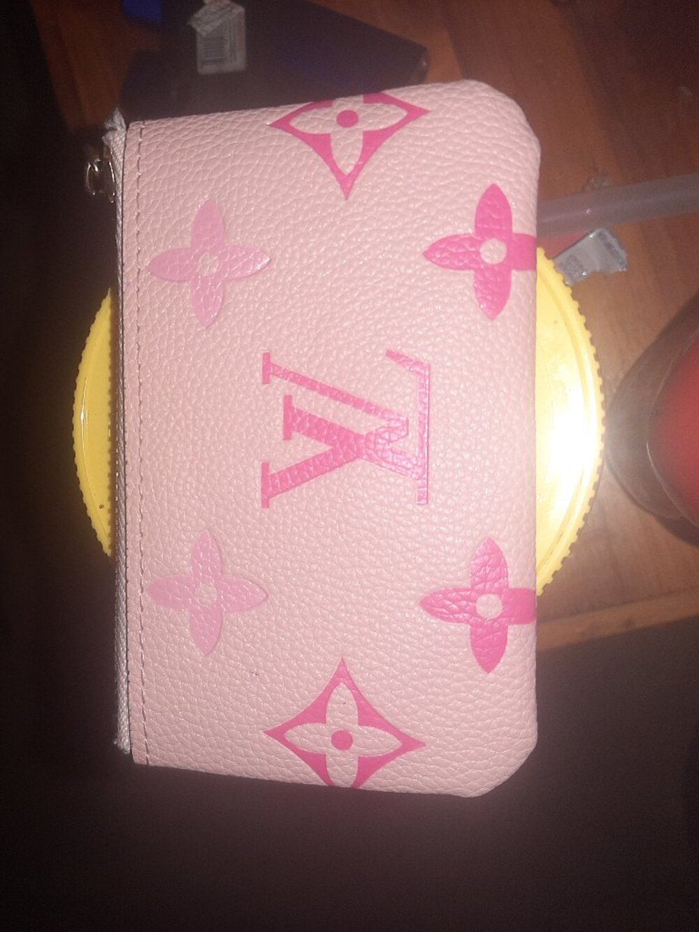pink Louis Vuitton Monogram Giant Empreinte Key Pouch